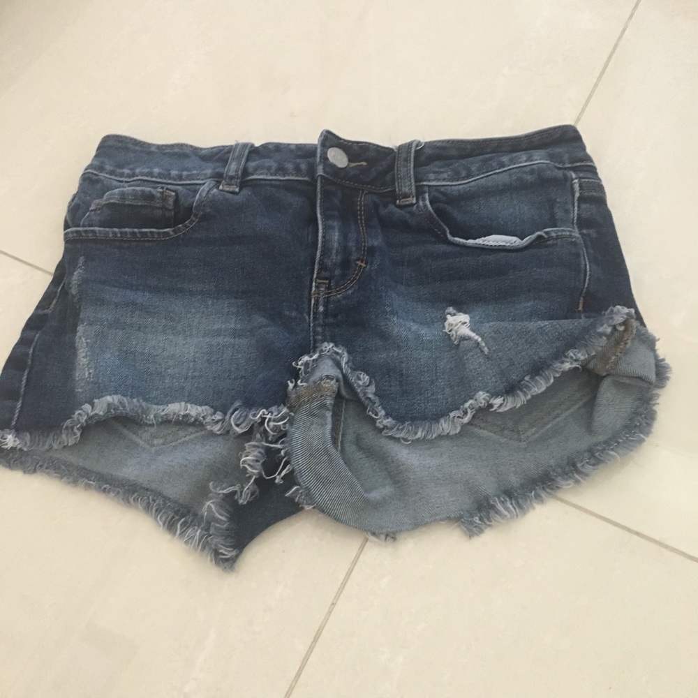 Distressed Jean Shorts